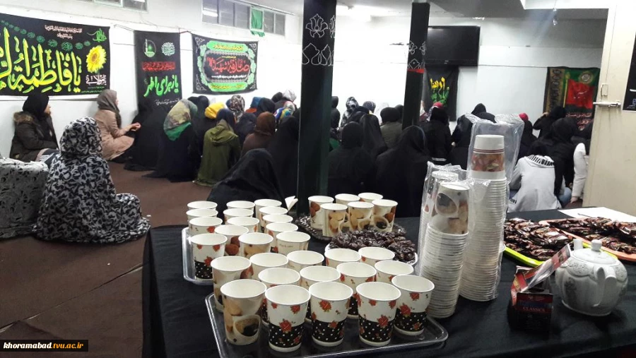 برگزاری مراسم ایام فاطمیه درخوابگاه اموزشکده