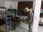 ضدعفونی کردن ساختمان های اداری، سلف سرویس و خوابگاه هاو کلاس های آموزشی پسران و دختران خرم آباد 15