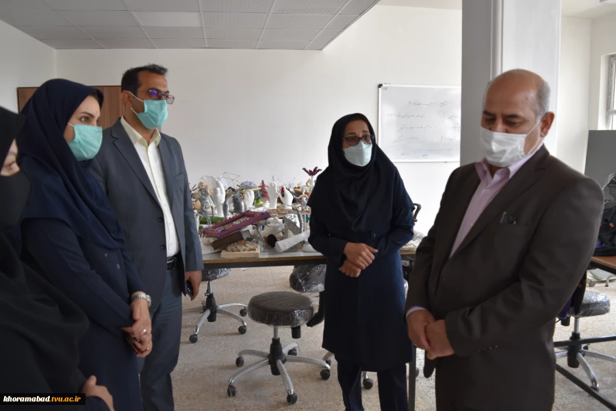 بازدید جناب آقای دکتر صالحی عمران ریاست محترم دانشگاه فنی و حرفه ای کشور از دانشکده فنی و حرفه ای دختران خرم آباد 6
