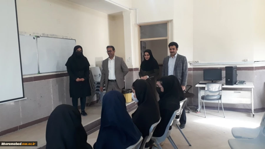14فروردین اولین روز بازگشایی کلاسهای حضوری دانشکده فنی وحرفه ای دختران خرم آباد  2