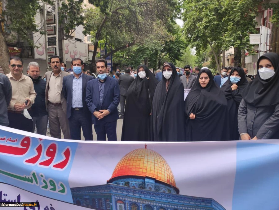 الـقـدس ُ لـنـا والحق لنا النصر لنا نحن الغالبون 

حضور دانشجویان، اساتید و کارکنان  دانشگاه فنی و حرفه ای دانشکده های پسران و دختران خرم آباد در راهپیمایی روز جهانی قدس 

۱۳:۴۷ 2