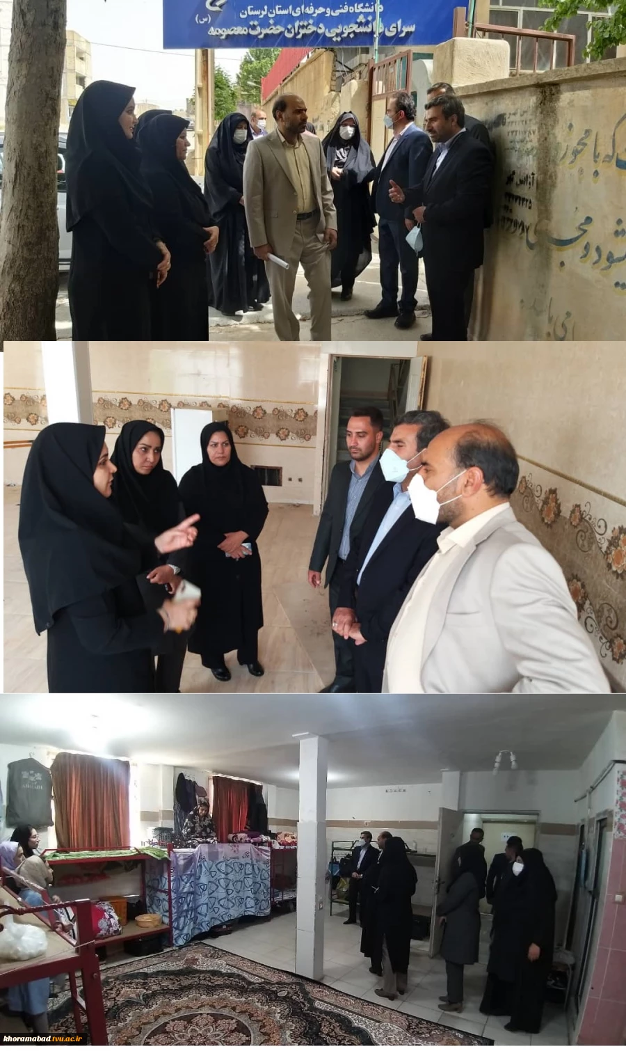 بازدید جناب آقای مهندس شبستانی از سرای دانشجویی دانشکده فنی و حرفه ای دختران خرم آباد  2