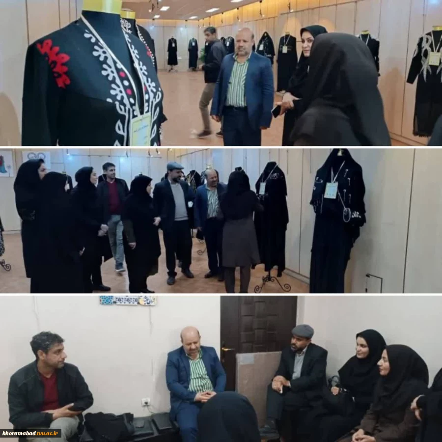 بازدید معاونت محترم امور دانشجویی و فرهنگی کشور جناب آقای دکتر جلیلی به همراه مسئولین استانی و دانشکده از نمایشگاه مد و لباس اسلامی 2