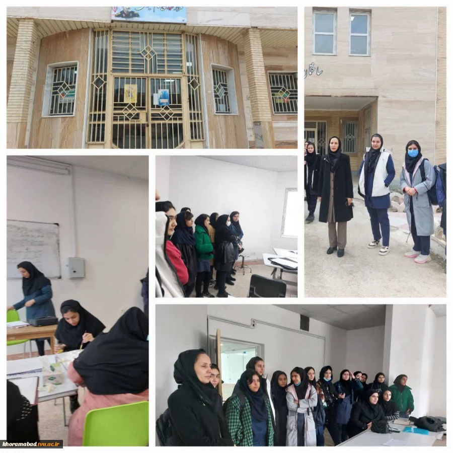 بازدید مسئولین و هنرآموزان رشته های: گرافیک، کامپیوتر و طراحی دوخت هنرستان حدیث شهرستان خرم آباد از دانشکده فنی و حرفه ای دختران خرم آباد 2