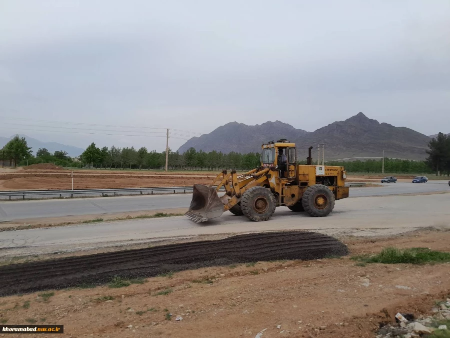 تسطیح و مسطح سازی ورودی دانشکده دختران 2