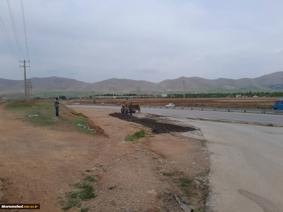 تسطیح و مسطح سازی ورودی دانشکده دختران 3