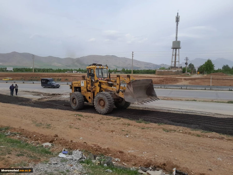 تسطیح و مسطح سازی ورودی دانشکده دختران 4