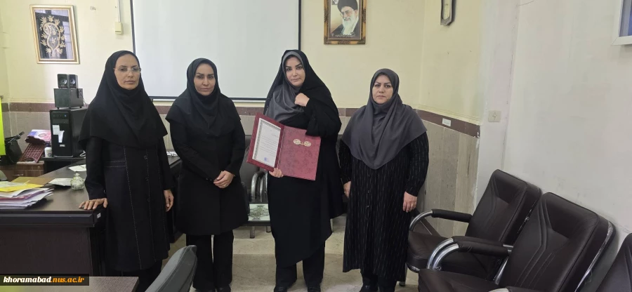 مراسم تقدیر و تشکر از رئیس اداره حراست دانشکده ملی مهارت دختران خرم‌آباد همزمان با فرا رسیدن ۲۲ تیرماه روز حراست 2