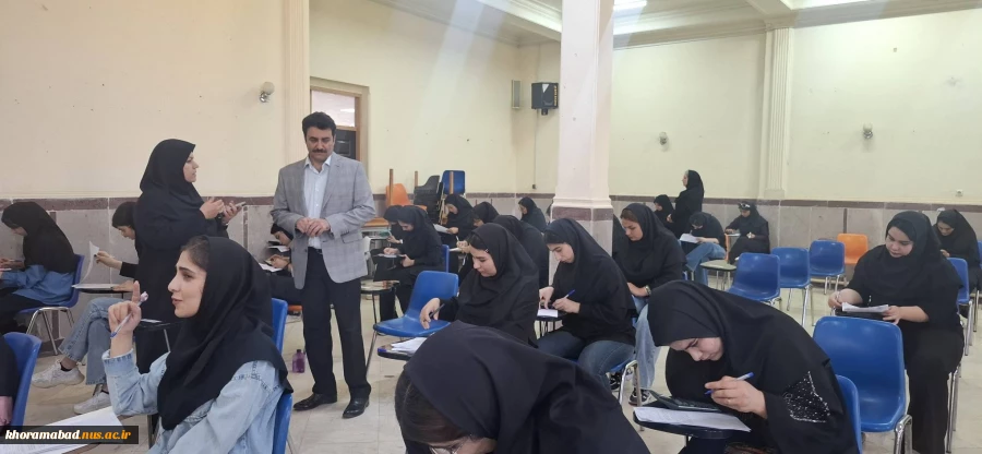بازدید ریاست و حراست دانشگاه ملی مهارت استان لرستان از حوزه امتحانات پایان ترم دانشکده ملی مهارت دختران خرم آباد 2
