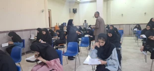 بازدید ریاست و حراست دانشگاه ملی مهارت استان لرستان از حوزه امتحانات پایان ترم دانشکده ملی مهارت دختران خرم آباد 3