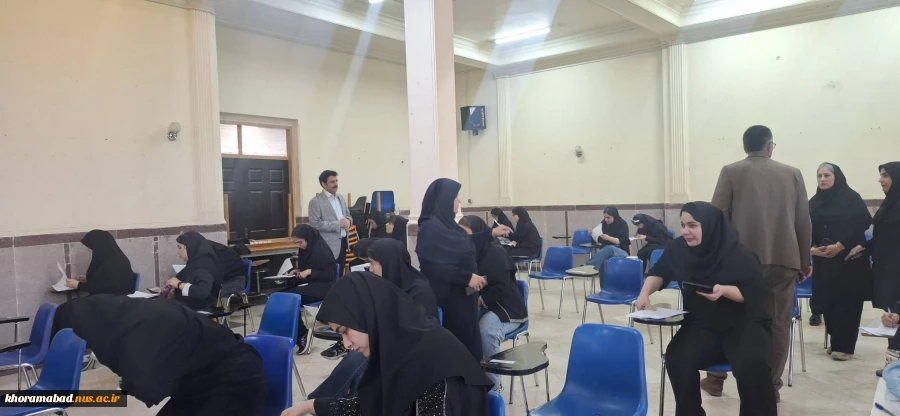 بازدید ریاست و حراست دانشگاه ملی مهارت استان لرستان از حوزه امتحانات پایان ترم دانشکده ملی مهارت دختران خرم آباد 4