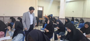 بازدید ریاست و حراست دانشگاه ملی مهارت استان لرستان از حوزه امتحانات پایان ترم دانشکده ملی مهارت دختران خرم آباد 5