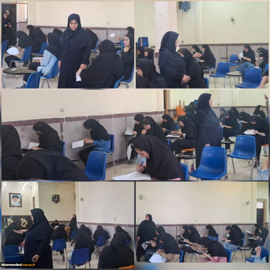بازدید ریاست و حراست دانشگاه ملی مهارت استان لرستان از حوزه امتحانات پایان ترم دانشکده ملی مهارت دختران خرم آباد 6