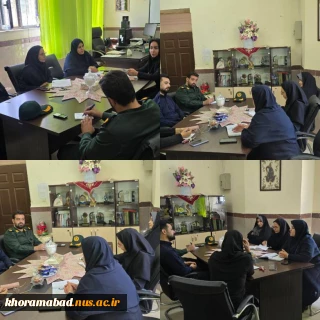 بازدید فرمانده بسیج ادارات ناحیه خرم آباد از آموزشکده ملی مهارت دختران خرم آباد