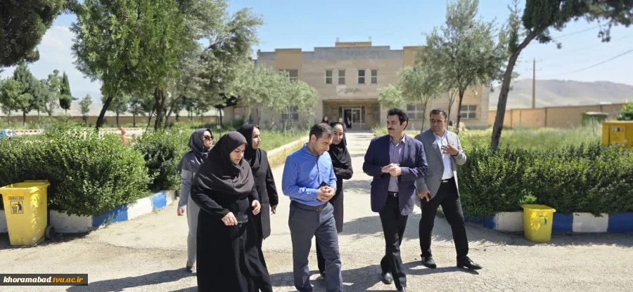 ارزیابی میدانی مدیران سازمان برنامه و بودجه از زیرساخت‌ها و طرح‌های توسعه‌ای دانشگاه ملی مهارت لرستان 2