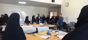 بازدید مسئولین سازمان فنی و حرفه ای از آموزشکده ملی مهارت دختران خرم آباد 3